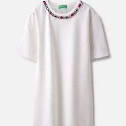 United Colors of Benetton Girl Round Neck Short Sleeves T-shirt Dress-picture-52