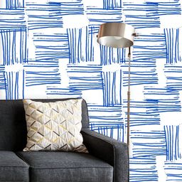ArtzFolio Printed UV-Resistant Anti-Bacterial Abstract Indigo Tie Dye Batik Peel & Stick Wallpaper-image-84