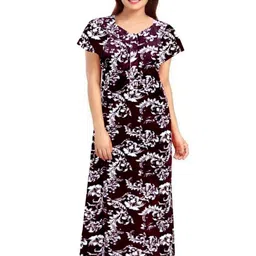 AAKARSHANA CREATION Women Printed Cotton Nightdress-image-44