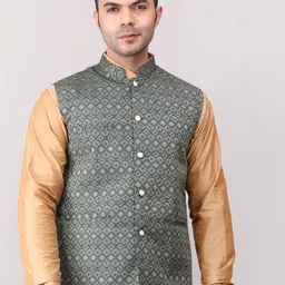 Voniry Embroidered Nehru Jackets-22