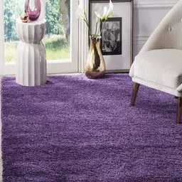 CARPETIFY Purple Shaggy Anti-Skid Carpet-image-48