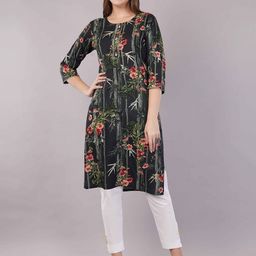 JIDI FASHION Women Printed Sequinned Kurta-image-61