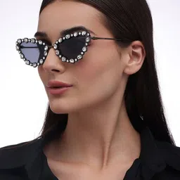 ZAADRAN Unisex Cateye Sunglasses with Polarised and UV Protected Lens image 5