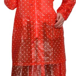 Polka Print Women Raincoat-image-39
