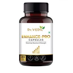 Dr Vedic Enhance Pro Capsules For Strength & Stamina - 30 Capsules-45