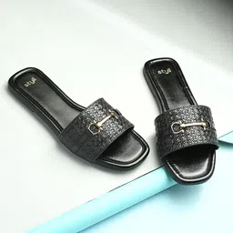 Styli Women Embellished Open Toe Flats-38