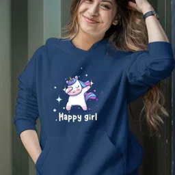 KASHIAN Women Printed Hooded Sweatshirt-picture-0