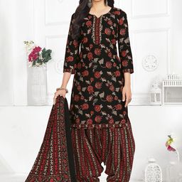 SALWAR STUDIO Printed Pure Cotton Unstitched Dress Material-image-85