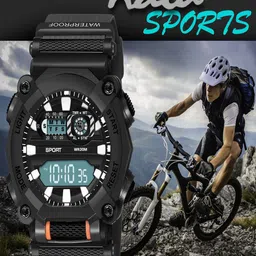 Hala Men Solid Round Tang Regular Analogue and Digital Watch-1040 image 4