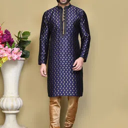 RANAK Men Embroidered Regular Kurta with Pyjamas-picture-13