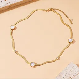 MYKI Stainless Steel Gold-Plated Glowing Chain-43
