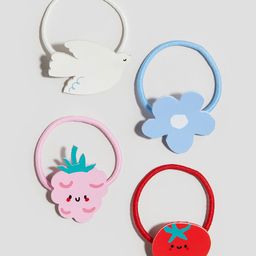 H&M Kids Pack of 4 Detailed Hair Elastics-25