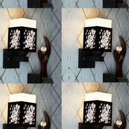 Gojeeva Brown Wood Square Wall Lamps-picture-42
