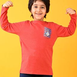 Anthrilo Boys Typography Applique T-shirt-image-28