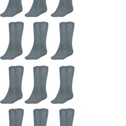 MUKHAKSH Unisex Grey Socks-image-70