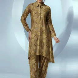Libas Printed Top With Trousers Co-Ords-image-86