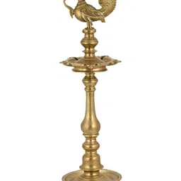Indianshelf Textured Brass Pooja Diya-image-15