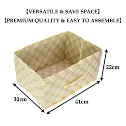 Kuber Industries Cream-Coloured Set of 1 Regular Multi-Utility Organisers image 4