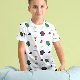U.S. Polo Assn. Kids Boys Printed Pure Cotton T-shirt-50