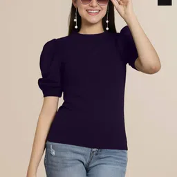 Mast & Harbour Pack Of 2 Women Puff Sleeve Regular Top-picture-49