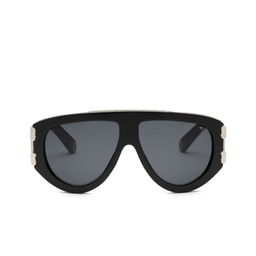 PHILIPP PLEIN Unisex Grey Lens & Black Aviator Sunglasses with-image-13