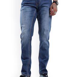 WROGN Men Slim Fit Mildly Distressed Light Fade Jeans-image-58