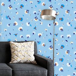 ArtzFolio Printed UV-Resistant Anti-Bacterial Hand-Drawn Botanical Flowers Peel & Stick Wallpaper-image-35