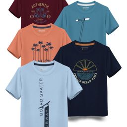 HELLCAT Boys Typography 5 Printed T-shirt-image-83