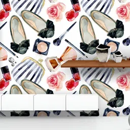 ArtzFolio Printed UV-Resistant Anti-Bacterial Watercolor Women'S Beauty Peel & Stick Wallpaper-18