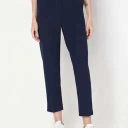 Vero Moda Women Slim Fit High-Rise Formal Trousers-image-86