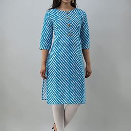 Billion Bandhani Printed Pure Cotton Straight Kurta-image-52