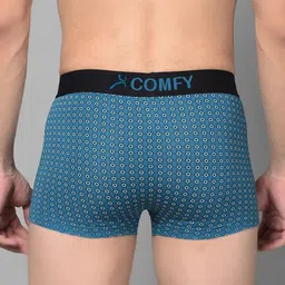 AMUL COMFY Men Pack Of 3 Printed Breathable Trunks-ACM101BTRNK-PB-GY-BK-80-PO3 image 5