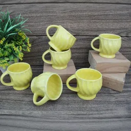 laghima jadon Yellow Ceramic Cups-26