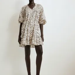 H&M Women Printed Pure Cotton Short Dresses-picture-38