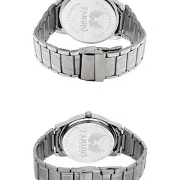 TARIDO Men Pack of 2 Round Dial & Bracelet Style Straps Analogue Watch AAS_11 image 2