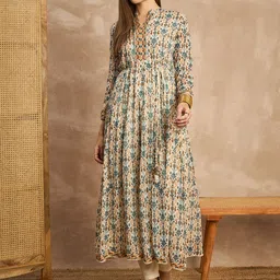 CHETI Women Ethnic Motifs Printed A-Line Dress-picture-16