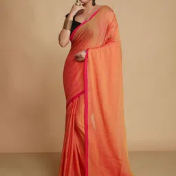 WoodenTant Solid Pure Cotton Saree-49