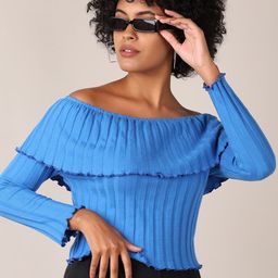 LIMEROAD Women Vertical Stripes Striped Cotton Fitted Regular Top-image-37