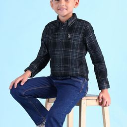 U.S. Polo Assn. Kids Boys Tartan Checked Pure Cotton Shirt-picture-21