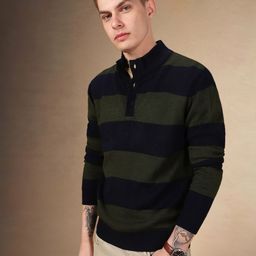 Dennis Lingo Men Striped Pullover-image-42
