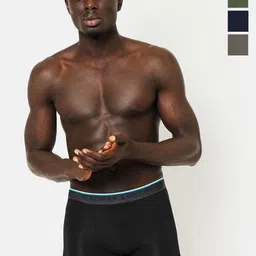 OLWEN Pack Of 4 Mid-Rise Short Trunks Po4-Ivy-Ebony-Imperial-pebble-S-32