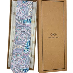 The Tie Hub Men Paisley Printed Skinny Tie-image-81