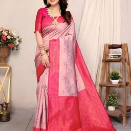 Vastravatika Floral Woven Design Zari Designer Kanjeevaram Saree-picture-24