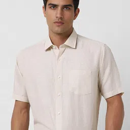 Van Heusen Men Regular Fit Spread Collar Textured Formal Shirt-image-37