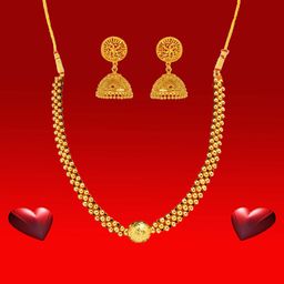 Heer Collection Gold-Plated Kundan-Studded Jewellery Set-image-24