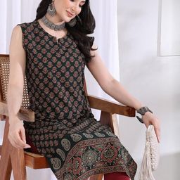 KALINI Ethnic Motifs Printed Straight Straight Kurta-picture-25