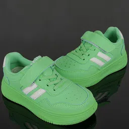 Happy Feet Unisex Kids Woven Design Sneakers-26
