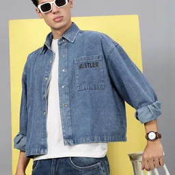 VOXATI Men Oversized Denim Shirt-picture-15
