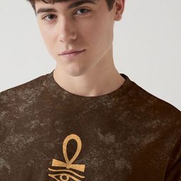Crazymonk Men Graphic Printed Round Neck Cotton Oversized T-shirt-image-84