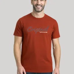 SUN 'N' SUMMER Typography Printed Round Neck Short Sleeves Cotton T-shirt-image-82